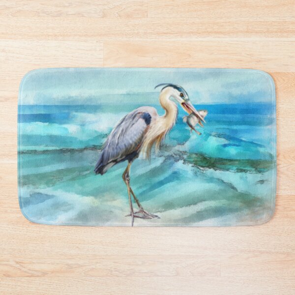 Item preview, Great Blue Heron with Fish designed and sold by Barbny.