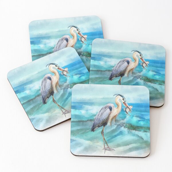 Item preview, Great Blue Heron with Fish designed and sold by Barbny.