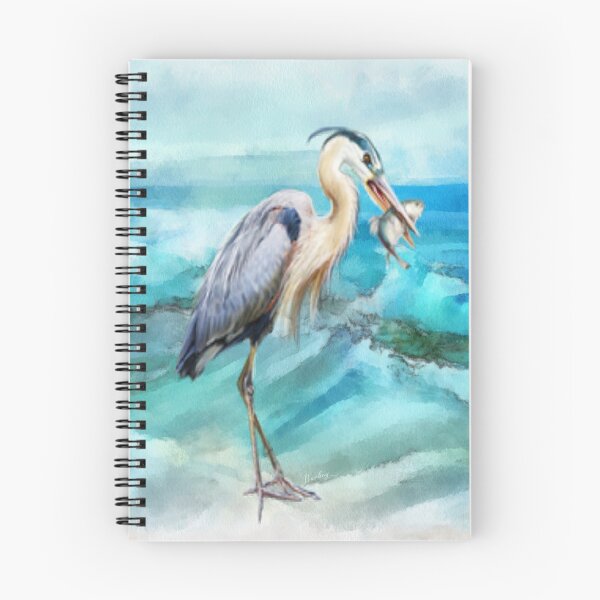 Item preview, Great Blue Heron with Fish designed and sold by Barbny.