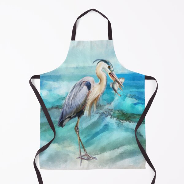 Item preview, Great Blue Heron with Fish designed and sold by Barbny.