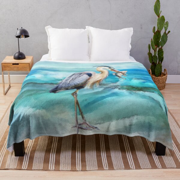 Item preview, Great Blue Heron with Fish designed and sold by Barbny.