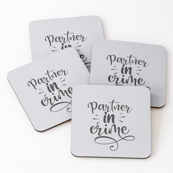 Item preview, Partners in Crime, Matching Couple Love designed and sold by Jessica Henry.