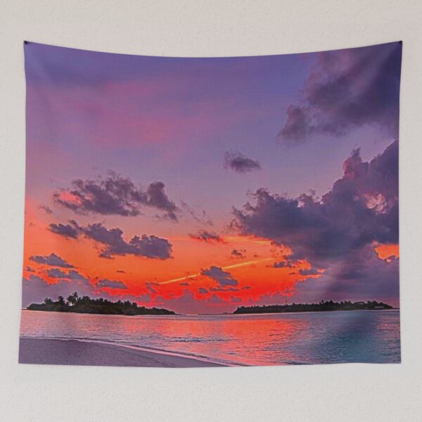 Item preview, Pink Purple and Blue Summer Sunset designed and sold by JosAwestuff.