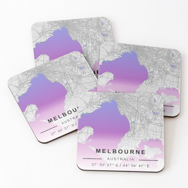 Item preview, MELBOURNE CİTY ROAD MAP POSTER designed and sold by rashadat.