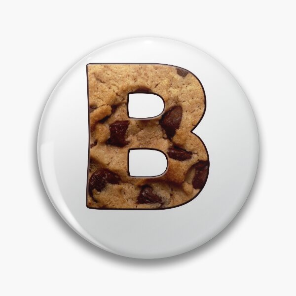 Item preview, Chocolate Chip Cookie Capital Letter B designed and sold by MoonsmileProd.