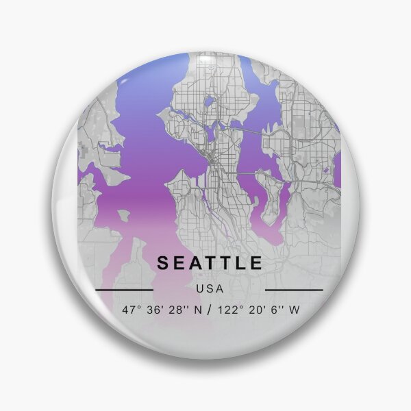 Artikelvorschau, SEATTLE CİTY ROAD MAP POSTER entworfen und verkauft von rashadat.