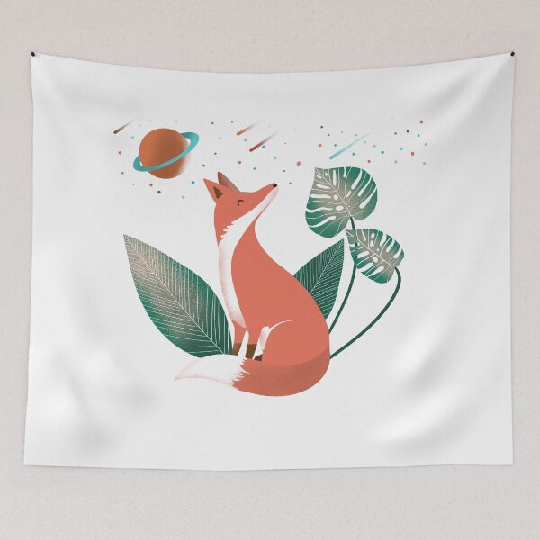 Item preview, Fox & The Galaxy - Cute Red Fox , Gift designed and sold by HappyTees Lab.