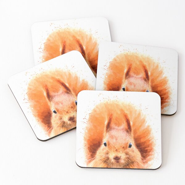 Item preview, Squirrel watercolor animals nursery decor designed and sold by DelzStudio.