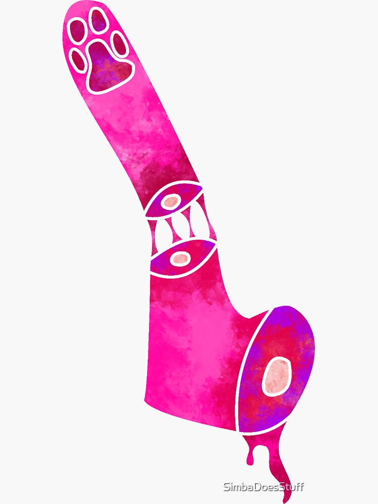 "Candy Gore Paw" Sticker by SimbaDoesStuff Redbubble