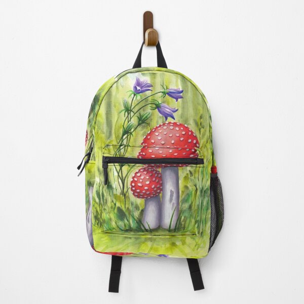 Item preview, Gouache Amanita and Purple Flower designed and sold by IvaW.