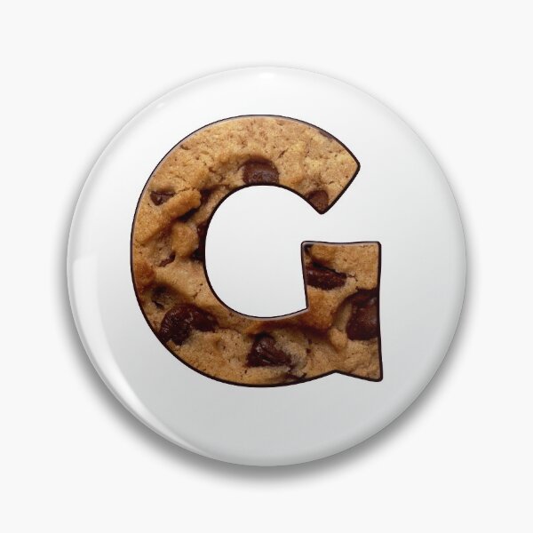 Item preview, Chocolate Chip Cookie Capital Letter G designed and sold by MoonsmileProd.