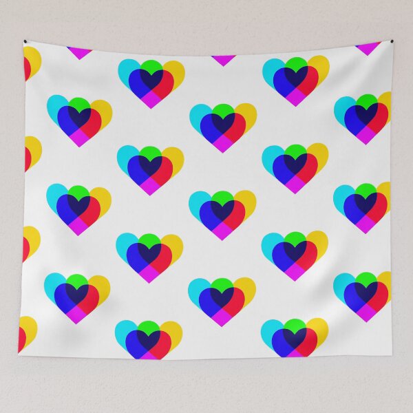 Item preview, Rainbow Heart Pride Pattern Design for Valentines Day designed and sold by Now-Thats-Crazy.