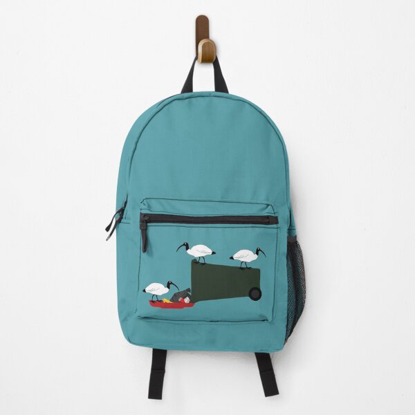 Item preview, Bin Chickens Eating Lunch on Sea Blue designed and sold by Digitaldingo.