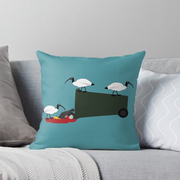 Item preview, Bin Chickens Eating Lunch on Sea Blue designed and sold by Digitaldingo.