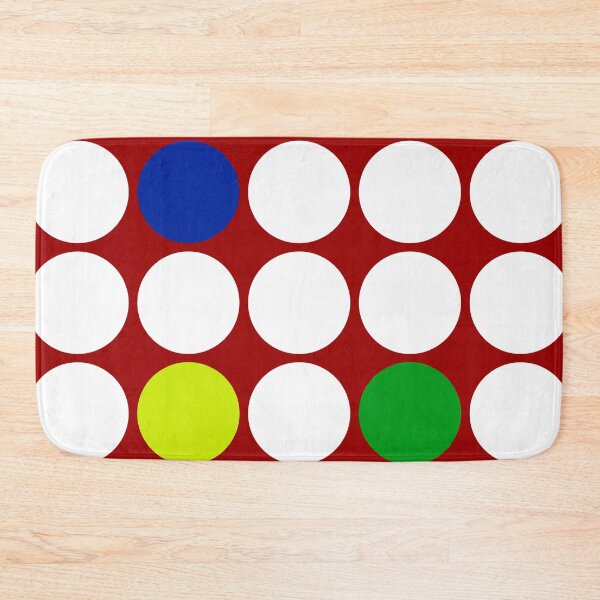 Item preview, White and colored dots on a red background. designed and sold by Francesko221.