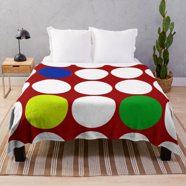 Item preview, White and colored dots on a red background. designed and sold by Francesko221.