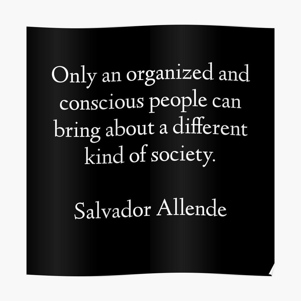 Salvador Allende Quote Mask By Neilgeezer Redbubble