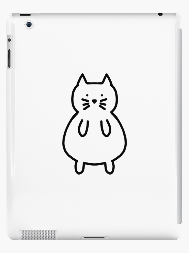 Cute white cat drawing, funny Cute white cat drawing, funny