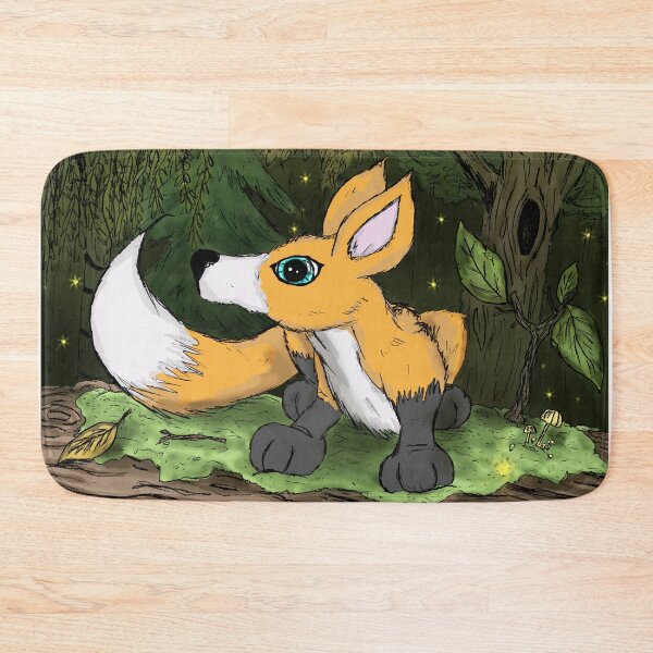 Item preview, "Fox-cub in magical forest" designed and sold by jessicaksch.