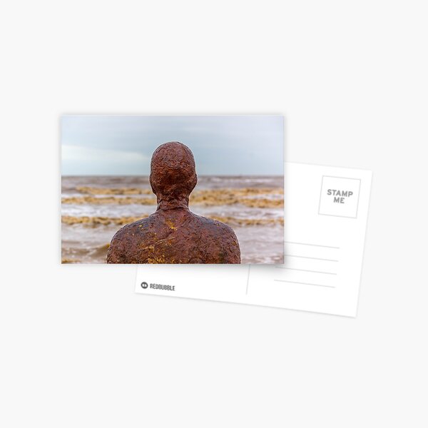 Iron Man, Crosby beach, Liverpool Postcard