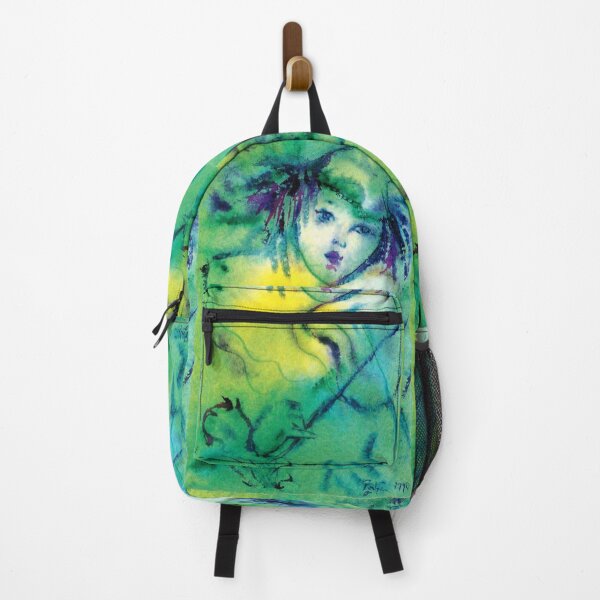 Item preview, VIOLINIST CLOWN IN GREEN Watercolor  designed and sold by BulganLumini.