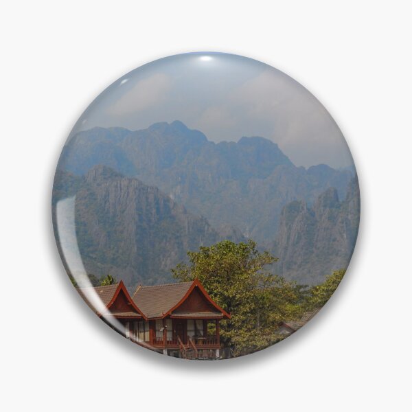 Item preview, Laos. Vang Vieng. Nam Song River. Mountains. designed and sold by vadim19.