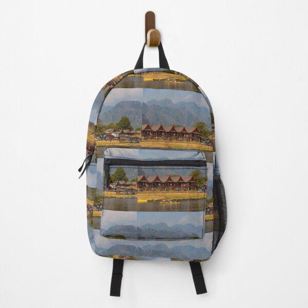 Item preview, Laos. Vang Vieng. Nam Song River. Mountains. designed and sold by vadim19.