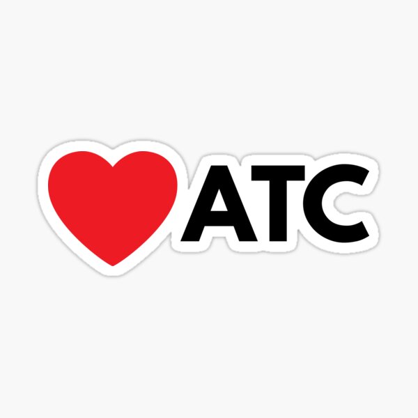 I Love ATC (Air Traffic Control) Sticker