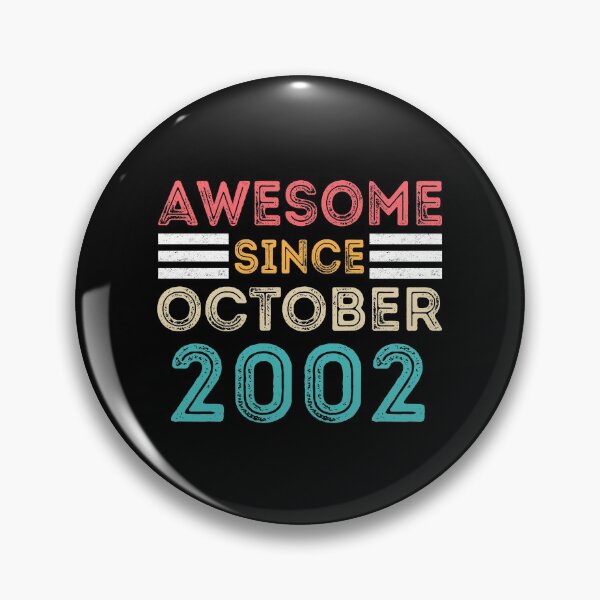 Item preview, Retro Vintage 19th Birthday - Awesome Since October 2002 designed and sold by meedTee.