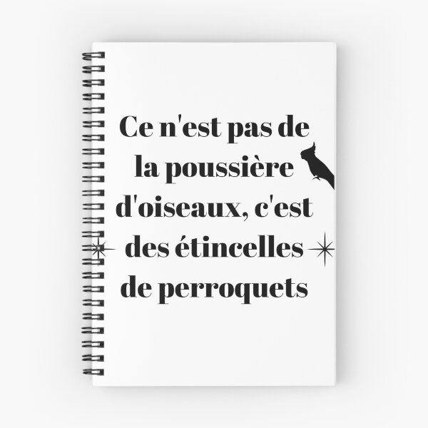 Item preview, It's not bird dust, it's parrot glitter quote black designed and sold by L'Atelier Oranjade.