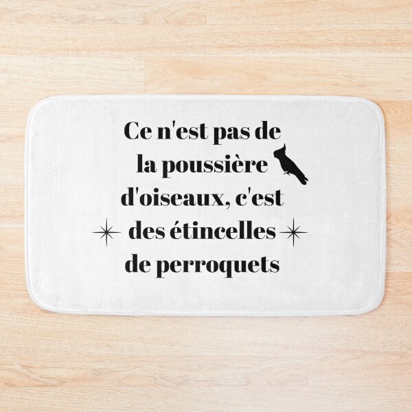 Item preview, It's not bird dust, it's parrot glitter quote black designed and sold by L'Atelier Oranjade.