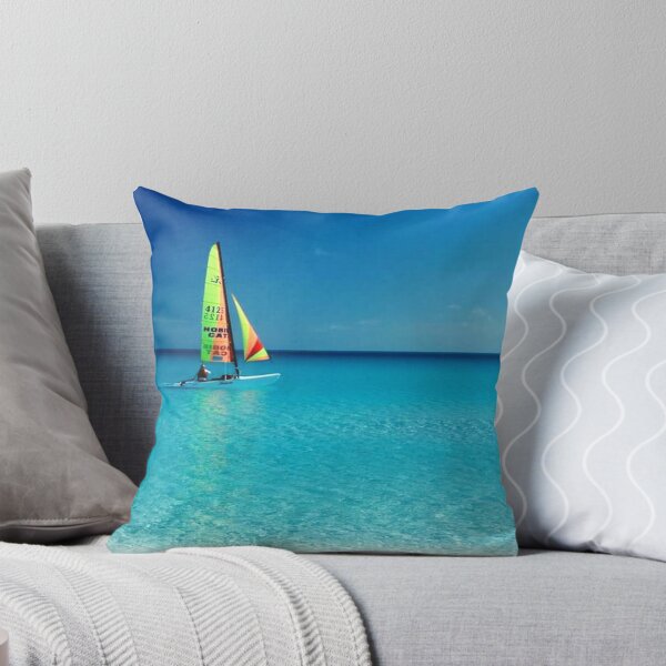 Item preview, Beautiful beach and sailboat - Cuban landscape designed and sold by HeckYeaDesigns.