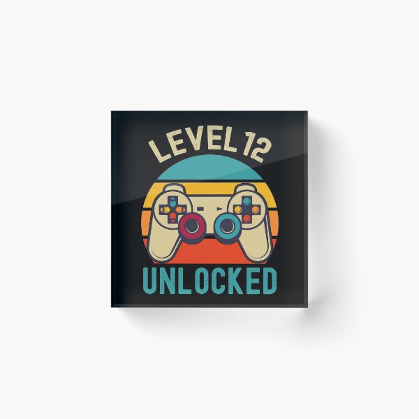 Item preview, Level 12 Unlocked Birthday designed and sold by azmndesigns.
