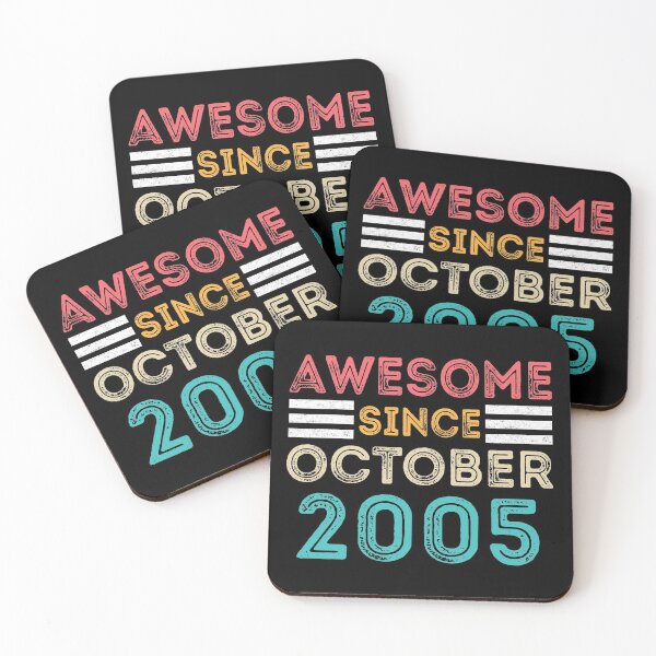 Item preview, Retro Vintage 15th Birthday - Awesome Since October 2005 designed and sold by meedTee.
