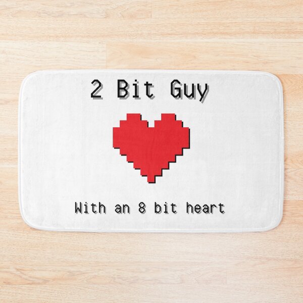 Item preview, 2 Bit Guy 8 Bit Heart designed and sold by narcocynic.