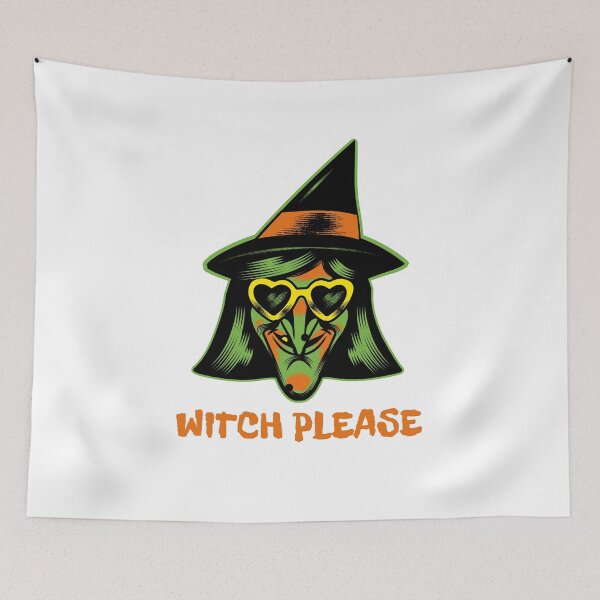 Item preview, Creepy Halloween Witch - Witch Please designed and sold by Lijo Jose.