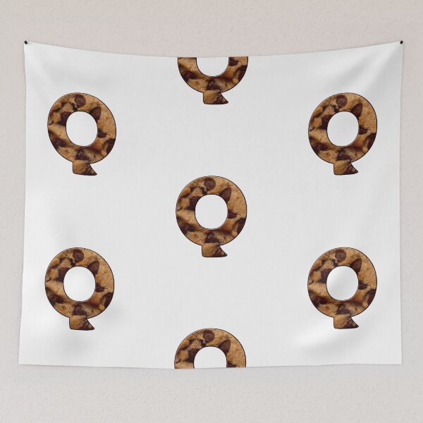 Item preview, Chocolate Chip Cookie Capital Letter Q designed and sold by MoonsmileProd.