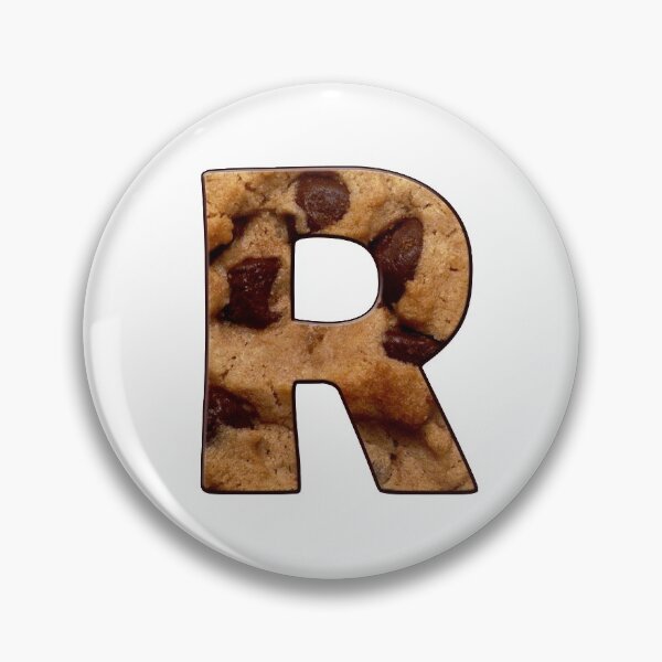 Item preview, Chocolate Chip Cookie Capital Letter R designed and sold by MoonsmileProd.
