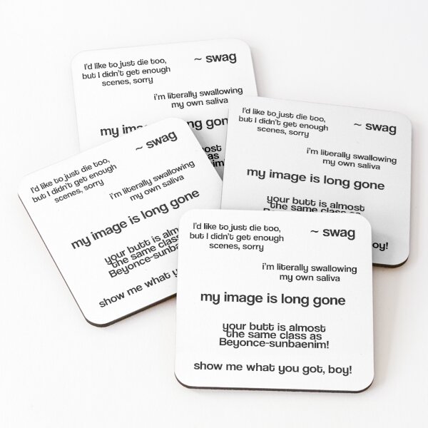 Item preview, SEVENTEEN - Funny Quotes Memes Pack MY IMAGE IS LONG GONE [BUY MEDIUM OR LARGER FOR STICKER PACK] designed and sold by SugarSaint.