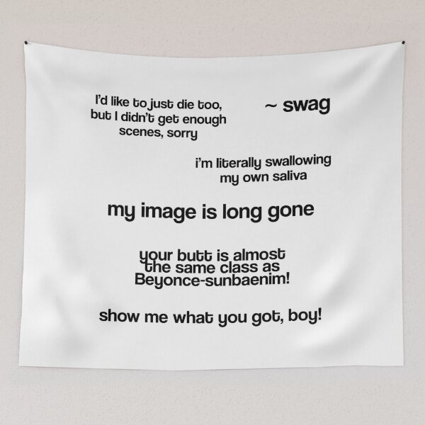 Item preview, SEVENTEEN - Funny Quotes Memes Pack MY IMAGE IS LONG GONE [BUY MEDIUM OR LARGER FOR STICKER PACK] designed and sold by SugarSaint.