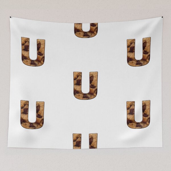 Item preview, Chocolate Chip Cookie Capital Letter U designed and sold by MoonsmileProd.