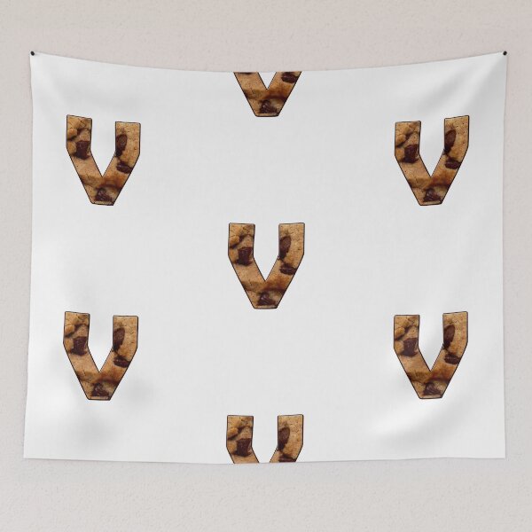 Item preview, Chocolate Chip Cookie Capital Letter V designed and sold by MoonsmileProd.