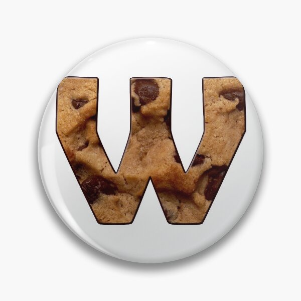 Item preview, Chocolate Chip Cookie Capital Letter W designed and sold by MoonsmileProd.