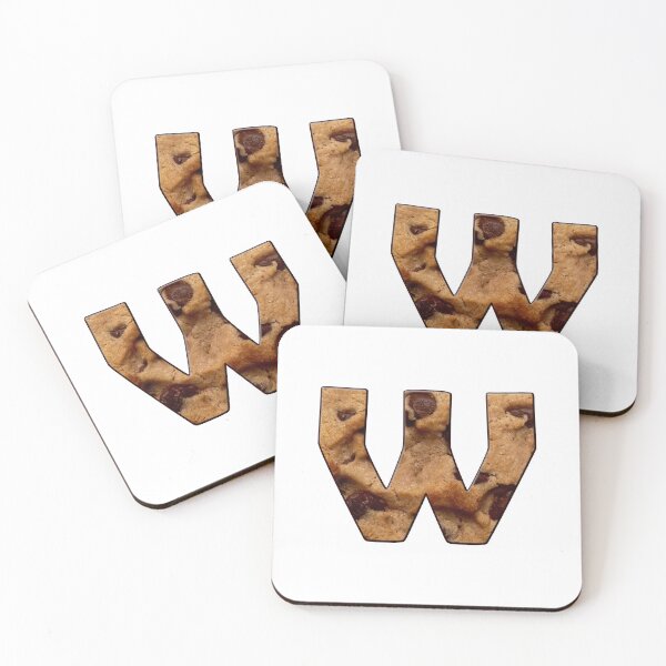 Item preview, Chocolate Chip Cookie Capital Letter W designed and sold by MoonsmileProd.