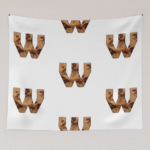 Item preview, Chocolate Chip Cookie Capital Letter W designed and sold by MoonsmileProd.
