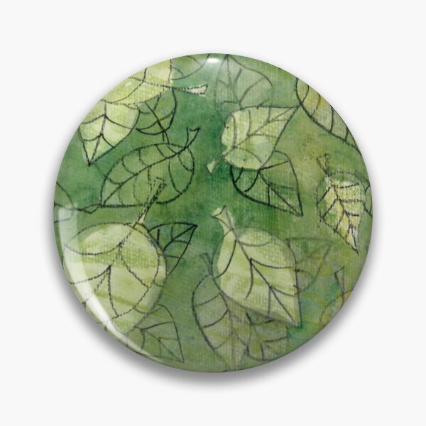 Item preview, green leaves designed and sold by rysunki-malunki.