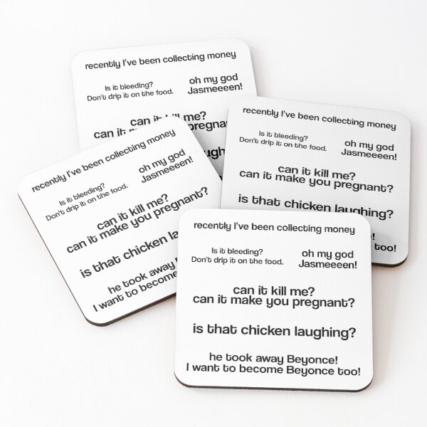Item preview, SEVENTEEN - Funny Quotes Memes Pack CHICKEN [BUY MEDIUM OR LARGER FOR STICKER PACK] designed and sold by SugarSaint.