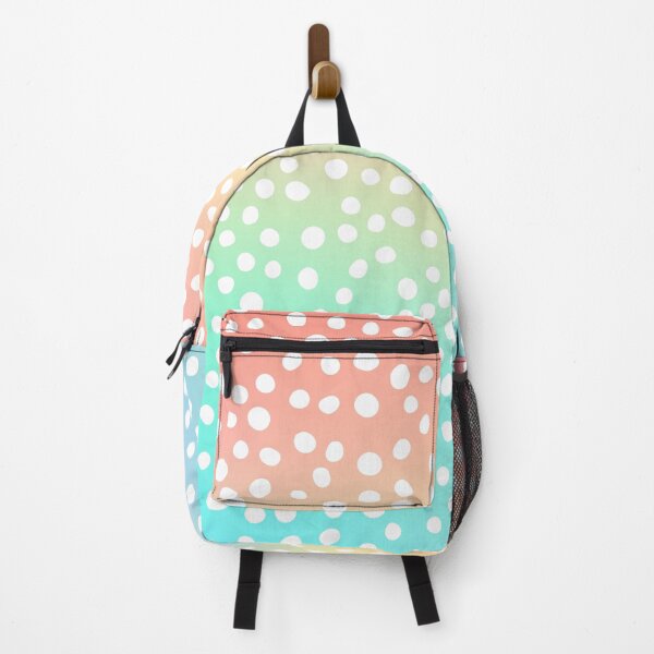 Item preview, Rainbow White Polka Dots Pattern designed and sold by Vic Torys ☆.