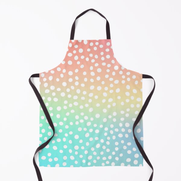 Item preview, Rainbow White Polka Dots Pattern designed and sold by Vic Torys ☆.