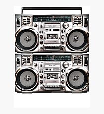 Two Retro Boomboxes Photographic Print